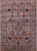 Mid-Century Modern Red Brown Oriental Rug, urb2399