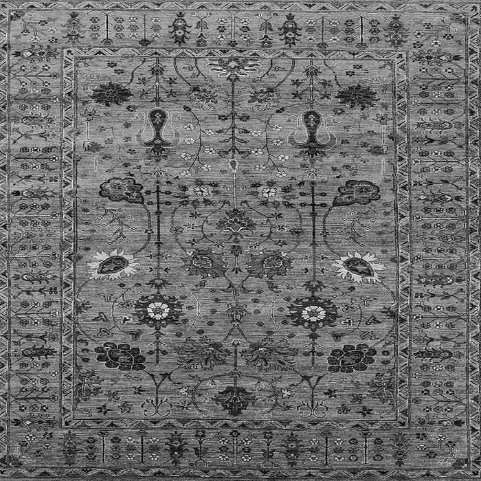 Square Oriental Gray Industrial Rug, urb2399gry