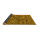 Sideview of Oriental Yellow Industrial Rug, urb2399yw