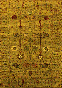 Oriental Yellow Industrial Rug, urb2399yw