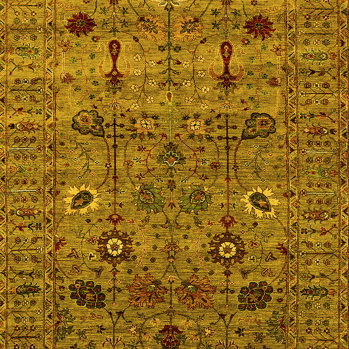 Oriental Yellow Industrial Rug, urb2399yw