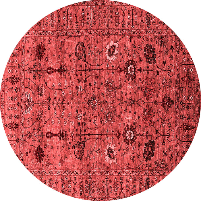 Machine Washable Oriental Red Industrial Rug, wshurb2399red