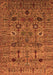 Machine Washable Oriental Orange Industrial Area Rugs, wshurb2399org