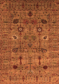 Oriental Orange Industrial Rug, urb2399org