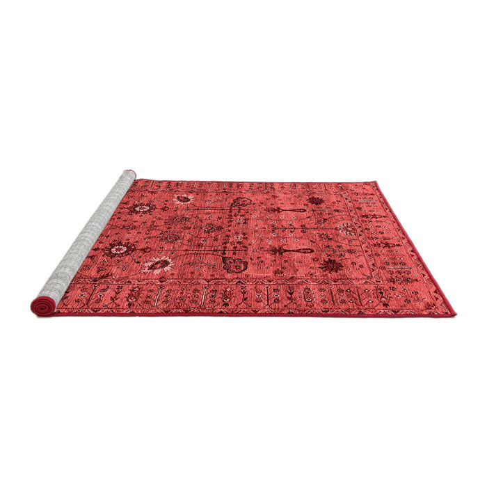 Industrial Red Washable Rugs