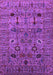 Machine Washable Oriental Purple Industrial Area Rugs, wshurb2399pur