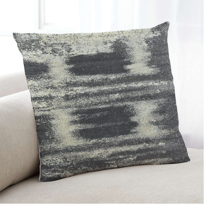 Lifestyle Image of Mid-Century Modern Urban Square Silver Pink Throw Pillow, 18 inch by 18 inch, pwurb23