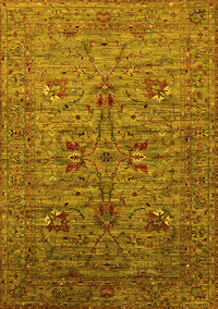 Oriental Yellow Industrial Rug, urb2400yw