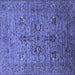 Square Oriental Blue Industrial Rug, urb2400blu