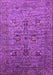 Machine Washable Oriental Purple Industrial Area Rugs, wshurb2400pur