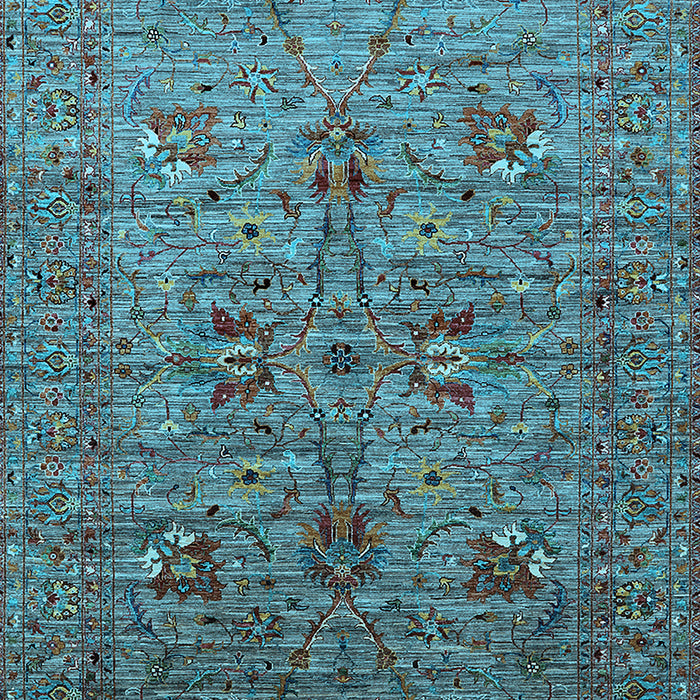 Oriental Light Blue Industrial Rug, urb2400lblu