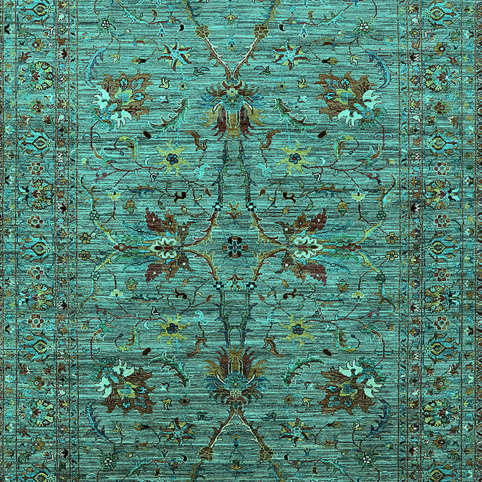 Oriental Turquoise Industrial Rug, urb2400turq