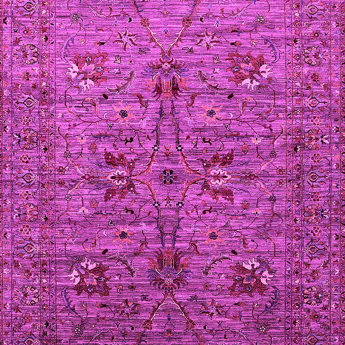 Machine Washable Oriental Pink Industrial Rug, wshurb2400pnk