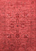 Oriental Red Industrial Area Rugs