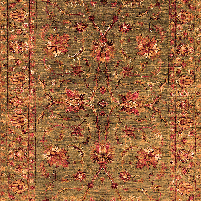 Machine Washable Oriental Orange Industrial Area Rugs, wshurb2401org