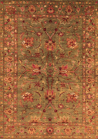 Oriental Orange Industrial Rug, urb2401org