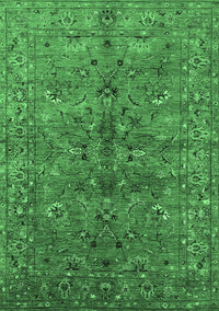 Oriental Emerald Green Industrial Rug, urb2401emgrn