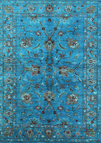 Oriental Light Blue Industrial Rug, urb2401lblu