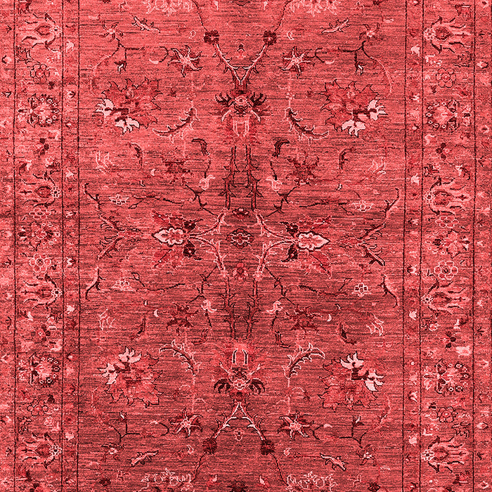Machine Washable Oriental Red Industrial Rug, wshurb2401red