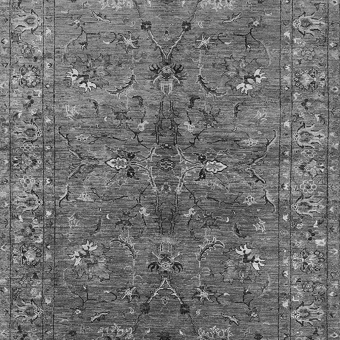 Machine Washable Oriental Gray Industrial Rug, wshurb2401gry