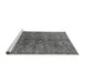 Sideview of Machine Washable Oriental Gray Industrial Rug, wshurb2401gry