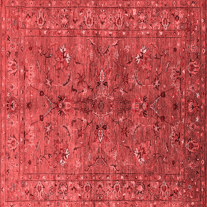 Machine Washable Oriental Red Industrial Rug, wshurb2401red