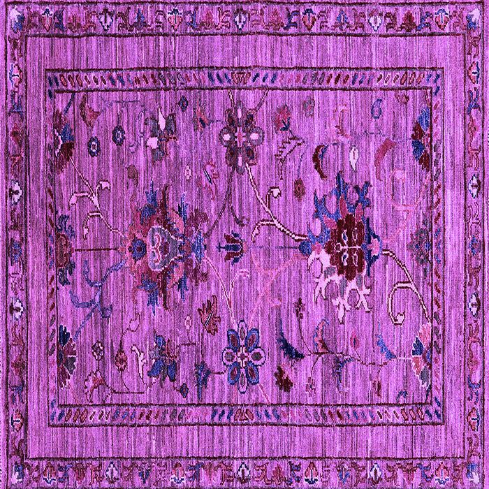 Square Oriental Purple Industrial Rug, urb2402pur