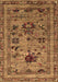 Oriental Brown Industrial Rug, urb2402brn