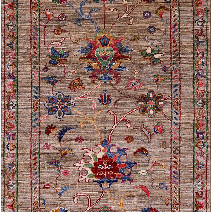 Machine Washable Industrial Modern Camel Brown Rug, wshurb2402