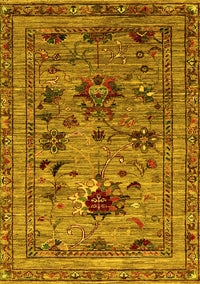 Oriental Yellow Industrial Rug, urb2402yw