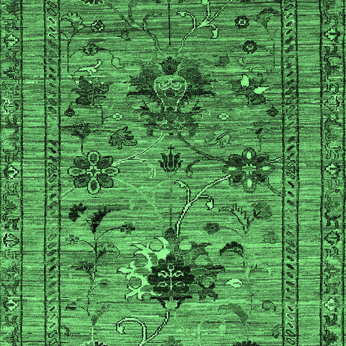 Oriental Emerald Green Industrial Rug, urb2402emgrn