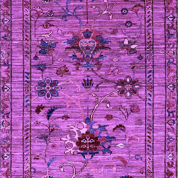 Machine Washable Oriental Purple Industrial Area Rugs, wshurb2402pur