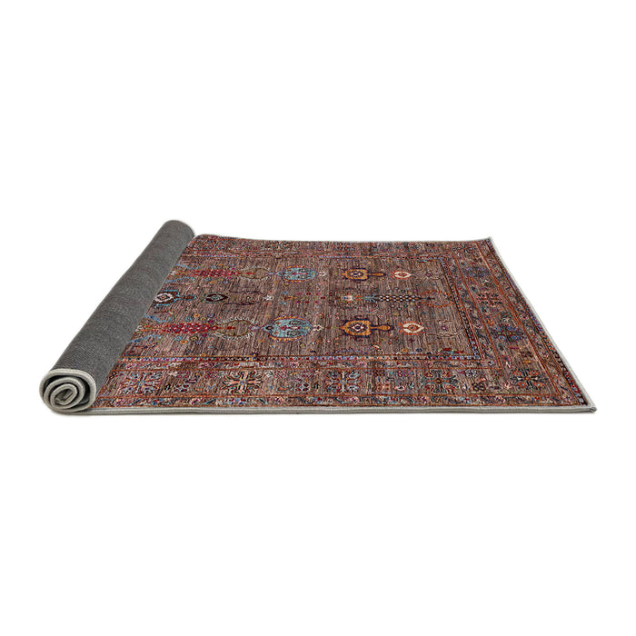 Sideview of Mid-Century Modern Pink Oriental Rug, urb2403