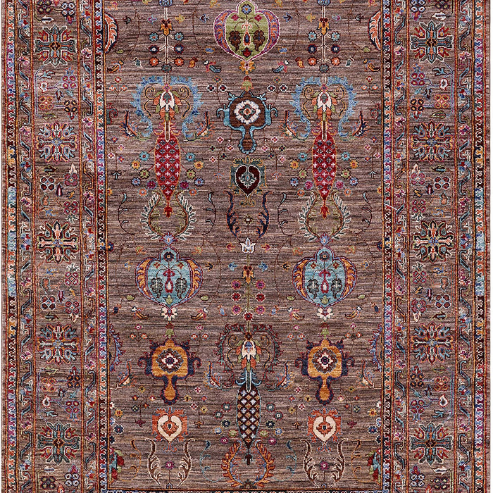 Mid-Century Modern Pink Oriental Rug, urb2403