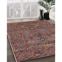 Mid-Century Modern Pink Oriental Rug, urb2403