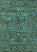 Oriental Turquoise Industrial Rug, urb2403turq