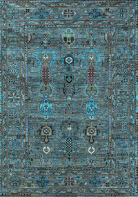 Oriental Light Blue Industrial Rug, urb2403lblu