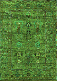 Oriental Green Industrial Rug, urb2403grn