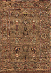 Oriental Brown Industrial Rug, urb2403brn