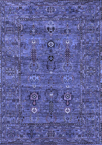 Oriental Blue Industrial Rug, urb2403blu