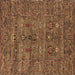 Square Oriental Brown Industrial Rug, urb2403brn