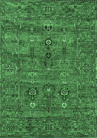 Oriental Emerald Green Industrial Rug, urb2403emgrn