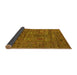 Sideview of Oriental Yellow Industrial Rug, urb2403yw