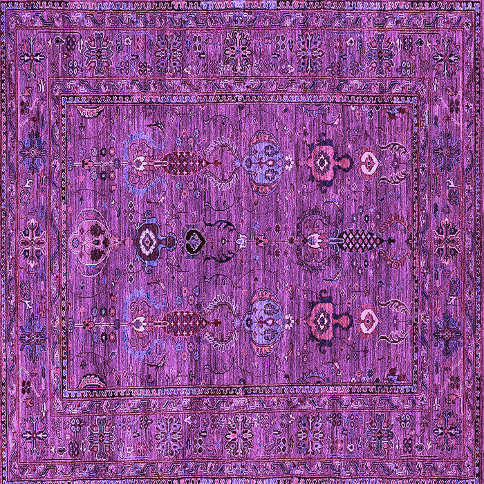 Square Oriental Purple Industrial Rug, urb2403pur
