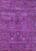 Machine Washable Oriental Purple Industrial Area Rugs, wshurb2403pur