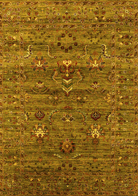 Oriental Yellow Industrial Rug, urb2404yw