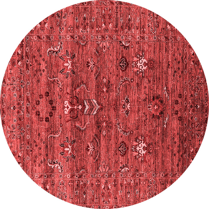 Machine Washable Oriental Red Industrial Rug, wshurb2404red