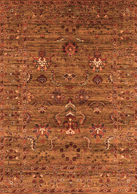 Oriental Orange Industrial Rug, urb2404org