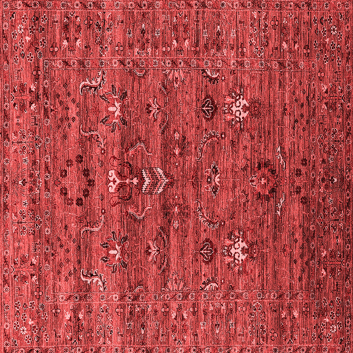 Machine Washable Oriental Red Industrial Rug, wshurb2404red
