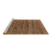 Sideview of Machine Washable Oriental Brown Industrial Rug, wshurb2404brn